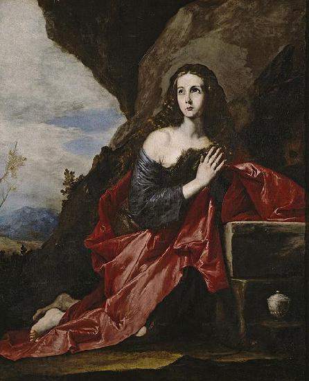 Jose de Ribera Die Bubende Hl. Maria Magdalena als Thais, Fragment oil painting picture